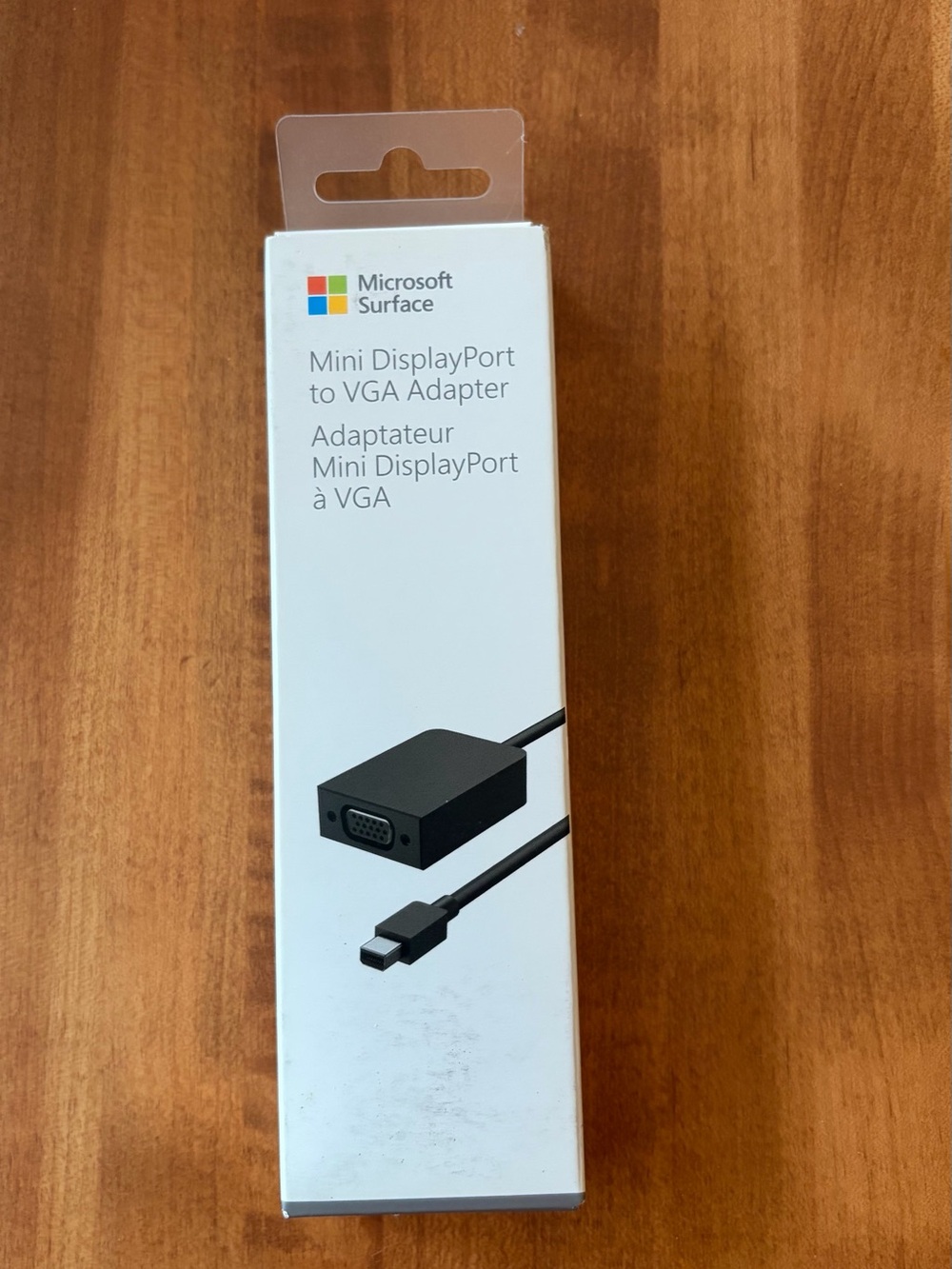 Microsoft Mini DisplayPort to VGA Adapter - White Packaging with Black Text